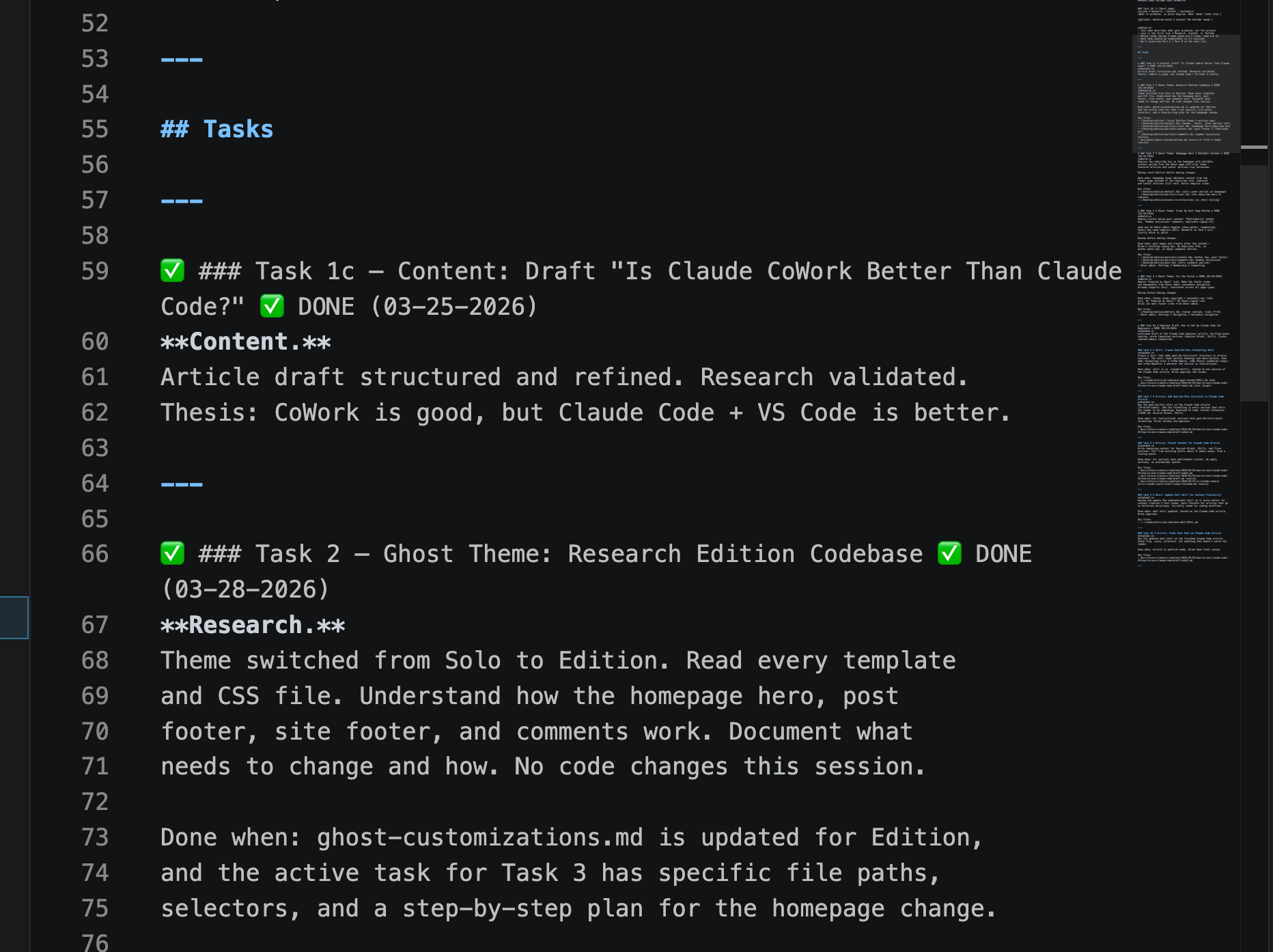 My "task list" is just that.