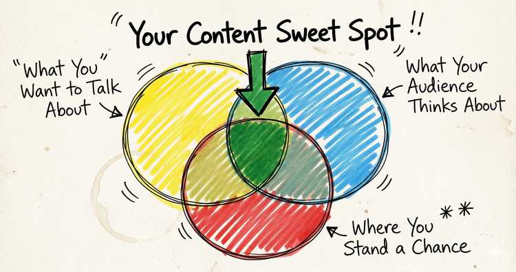 The very best strategy leverages you and your content sweet spot.